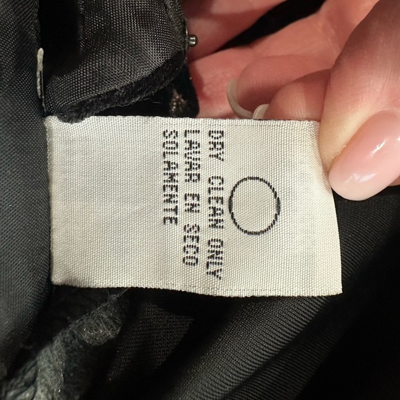 J.B.S. Vintage Black Velvet Mandarin Collar Elegant Black Wedding Event Sz 1X - Picture 7 of 10